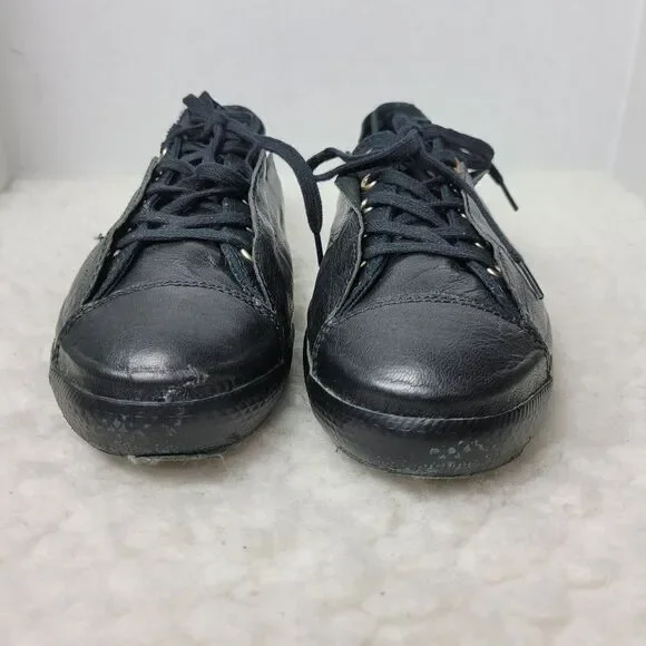 Converse C T All Star High Line Shroud Ox Women's Sneaker Size 8 Black Leather - Picture 2 of 10